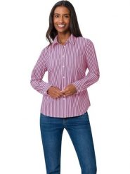 Heine Koszula w kolorze fioletowo-białym rozmiar: 46. Różowe koszule damskie Heine, bez wzorów, bez kołnierzyka, bez ramiączek. Za 78.99 zł.