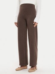 Max Mara Leisure Spodnie materiałowe Epopea 2426336038600 Brązowy Regular Fit. Brązowe spodnie materiałowe damskie Max Mara Leisure, bez wzorów, z materiału. Za 619.99 zł.