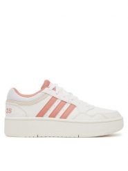 Adidas Sneakersy Hoops 3.0 Bold JI3467 Biały. Białe obuwie sportowe damskie Adidas, z materiału, bez zapięcia. Za 209.99 zł.