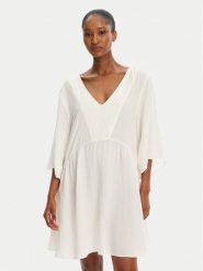 Banana Moon Sukienka letnia Agathe Holidays LHN10 Biały Loose Fit. Białe sukienki damskie Banana Moon, bez wzorów, z wiskozy, bez ramiączek. Za 409.99 zł.