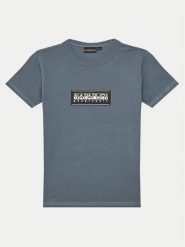 Napapijri T-Shirt Chamois NP0A4ILE M Niebieski Regular Fit. Niebieskie t-shirty i koszulki chłopięce Napapijri, bez wzorów, z bawełny, bez kołnierzyka, bez ramiączek. Za 69.99 zł.