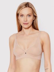 Triumph Biustonosz bezfiszbinowy True Shape Sensation 10207952 Beżowy. Brązowe biustonosze Triumph, bez wzorów, z syntetyku. Za 119.99 zł.