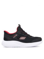 Skechers Sneakersy Bounder Pro Slip-Ins 404208L/BLK Czarny. Czarne buty sportowe chłopięce Skechers, z materiału, bez zapięcia. Za 199.99 zł.