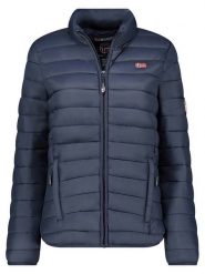 Geographical Norway Kurtka pikowana "Atika" w kolorze granatowym rozmiar: XXL. Niebieskie kurtki damskie Geographical Norway, xxl, z aplikacjami, bez kaptura. Za 118.56 zł.