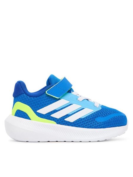 Adidas Sneakersy Runfalcon 5 JQ5667 Niebieski. Niebieskie buty sportowe chłopięce Adidas, z materiału, bez zapięcia. Za 99.99 zł.