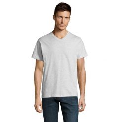 Koszulka Unisex Dla Dorosłych Victory Heather V Neck. Szare bluzki damskie SOL'S, m, bez wzorów, bez kołnierzyka, bez ramiączek. Za 43.99 zł.