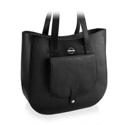 Shopperka skórzana BETLEWSKI TWB-DOL-40-CZAR czarna. Czarne torebki klasyczne damskie Betlewski, ze skóry, do ręki, duże, bez dodatków. Za 479.00 zł.