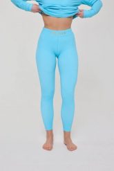Legginsy termoaktywne - Rhythm Is A Dancer damskie. Niebieskie legginsy damskie OOSC, s, bez wzorów, z materiału. Za 269.99 zł.