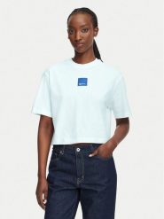 Karl Lagerfeld Jeans T-Shirt B3W17022 Biały Boxy Fit. Białe t-shirty damskie Karl Lagerfeld Jeans, s, bez wzorów, z bawełny, bez kołnierzyka. Za 197.99 zł.