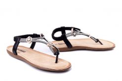 ARTIKER RELAKS 54C1329 czarny, sandały damskie. Czarne sandały damskie Artiker Relaks, bez wzorów, bez obcasa, na obcasie, bez zapięcia. Za 62.94 zł.