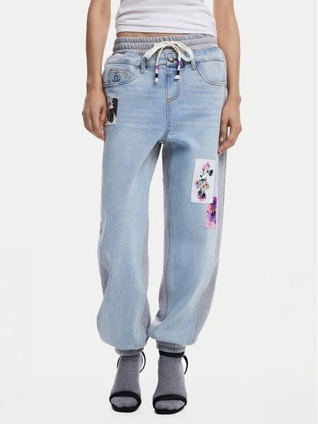 Desigual Jeansy Mnnie 25SWDD72 Niebieski Loose Fit. Niebieskie jeansy damskie Desigual. Za 319.99 zł.