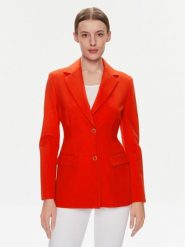 Tommy Hilfiger Marynarka Slim Knit Sb Blazer WW0WW40341 Czerwony Slim Fit. Czerwone marynarki i żakiety damskie Tommy Hilfiger, bez wzorów, z wiskozy. Za 639.99 zł.