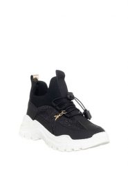 Patrizia Pepe Sneakersy w kolorze czarnym rozmiar: 38. Czarne obuwie sportowe damskie Patrizia Pepe, z materiału, za kostkę, bez zapięcia. Za 320.63 zł.