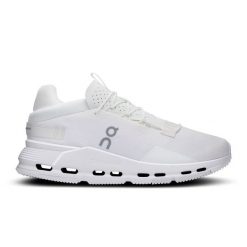 Sneakersy damskie ON CLOUDNOVA 2 All White. Białe obuwie sportowe damskie On, bez zapięcia, trekkingowe. Za 689.99 zł.