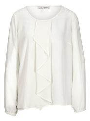 Heine Bluzka w kolorze białym rozmiar: 36. Białe bluzki damskie Heine, bez wzorów, bez kołnierzyka, bez ramiączek. Za 10.81 zł.