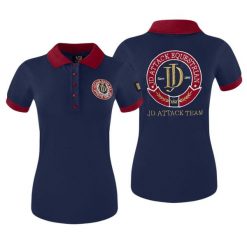 Koszulka polo damska JD ATTACK Pollyanna z krótkim rękawem. Brązowe koszulki damskie JD ATTACK, l, bez wzorów, bez kołnierzyka, bez ramiączek. Za 129.00 zł.