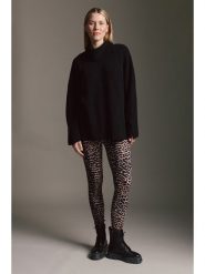 Cotton Candy Legginsy w kolorze jasnobrązowo-czarnym rozmiar: S. Brązowe legginsy damskie Cotton Candy, s, bez wzorów. Za 120.95 zł.