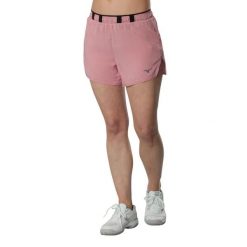 Szorty damskie Mizuno Tech Light Split. Czerwone spodenki sportowe damskie Mizuno, l, bez wzorów, z materiału, do biegania. Za 260.00 zł.