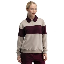Damska bluza golfowa Siroko Eagle-W Sand. Brązowe bluzy damskie SIROKO, xl, bez wzorów, z materiału, bez kaptura. Za 253.00 zł.