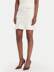 Guess Spódnica mini W6RD75 Z4422 Écru Regular Fit. Spódnice damskie Guess, xs, z aplikacjami, z wiskozy, mini. Za 439.99 zł.