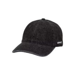 Czapka Levis z czarnego materiału. Czarne czapki damskie Levi's, bez wzorów, z bawełny. Za 127.20 zł.