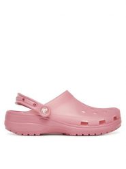 Crocs Klapki Classic Frosted Clog 210928 Różowy. Czerwone klapki damskie Crocs, bez wzorów, z tworzywa sztucznego, bez obcasa, bez zapięcia. Za 159.99 zł.