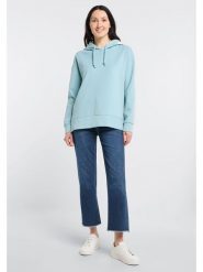 ELBSAND Bluza "Maika" w kolorze błękitnym rozmiar: L. Niebieskie bluzy damskie ELBSAND, l, bez wzorów, z bawełny, z kapturem. Za 200.45 zł.