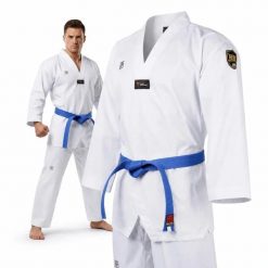 Dobok do Taekwondo MTX bluza spodnie pas MOOTO. Białe bluzy damskie DBX BUSHIDO, l, bez wzorów, z bawełny, bez kaptura. Za 169.00 zł.