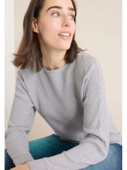 Cecil Sweter w kolorze szarym rozmiar: XXL. Szare swetry klasyczne damskie Cecil, s, prążkowane, bez kołnierzyka. Za 126.75 zł.