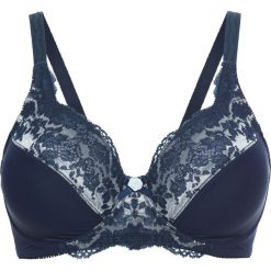Biustonosz bonprix ciemnoniebiesko-matowy srebrny. Niebieskie biustonosze bonprix. Za 44.99 zł.