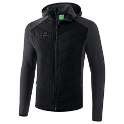 Pikowana kurtka Erima Function Black Junior. Czarne kurtki damskie Erima, bez wzorów, z materiału, bez kaptura. W wyprzedaży za 319.00 zł.