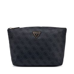 Kosmetyczka Guess. Szare kosmetyczki damskie Guess, z aplikacjami, z materiału. Za 214.99 zł.