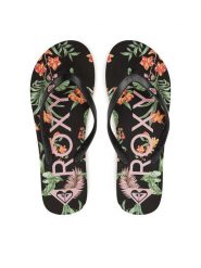Roxy Japonki ARJL100869 Czarny. Czarne klapki damskie Roxy, bez wzorów, z syntetyku, bez obcasa, bez zapięcia. Za 49.99 zł.