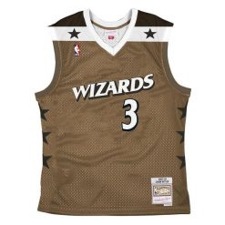 Koszulka NBA Washington Wizards Caron Butler. Żółte koszulki damskie Mitchell & Ness, bez wzorów, bez kołnierzyka, bez ramiączek. Za 468.10 zł.