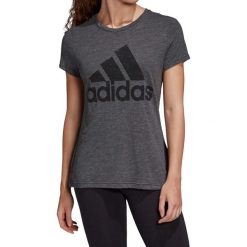 Koszulka sportowa damska Adidas Winners. Szare koszulki sportowe damskie Adidas, xs, bez wzorów, z bawełny, bez ramiączek. Za 81.00 zł.