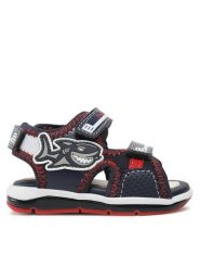 Geox Sandały B Sandal Todo Boy B250GA0CE14C0735 Granatowy. Niebieskie sandały chłopięce Geox, ze skóry, bez zapięcia. Za 209.99 zł.
