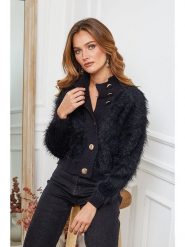 Joséfine Kardigan "Bandole" w kolorze czarnym rozmiar: L. Czarne kardigany damskie Joséfine, l, bez wzorów. Za 192.33 zł.