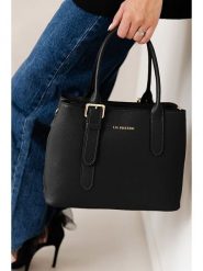 Lia Biassoni Skórzana torebka w kolorze czarnym - 33 x 25 x 11 cm rozmiar: onesize. Czarne torebki klasyczne damskie Lia Biassoni, z materiału, przez ramię, bez dodatków. Za 304.99 zł.