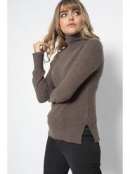 Perfect Cashmere Kaszmirowy golf "Tracy" w kolorze brązowym rozmiar: S. Brązowe golfy damskie Perfect Cashmere, s, bez wzorów, z kaszmiru, bez ramiączek. Za 361.02 zł.