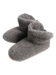 Kaiser Naturfellprodukte Kapcie wełniane 'Kim" w kolorze szarym rozmiar: 39. Szare kapcie damskie Kaiser Naturfellprodukte, z materiału. Za 148.61 zł.
