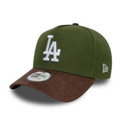 Czapka typu snapback New Era Dodgers Suede E-Frame. Zielone czapki z daszkiem damskie New Era, bez wzorów. Za 190.50 zł.