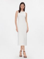 Max Mara Leisure Sukienka codzienna Baccano 2416621027 Biały Regular Fit. Białe sukienki damskie Max Mara Leisure, bez wzorów, z syntetyku, bez ramiączek. Za 429.99 zł.