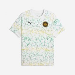 Koszulka piłkarska Puma Olympique Marsylia specjalna edycja Afryka. Bluzki damskie Puma, s, bez wzorów, sportowe, bez kołnierzyka, bez ramiączek. Za 289.99 zł.