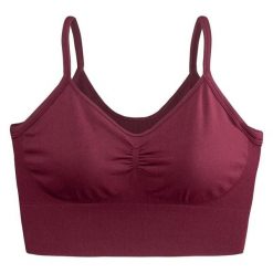 Damski Biustonosz Sportowy Ilaria. Brązowe biustonosze sportowe damskie IQ, bez wzorów. Za 94.99 zł.