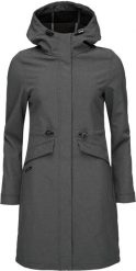Damski płaszcz typu softshell Loap Lunara Ciemnoszary. Szare płaszcze damskie LOOP, na jesień, l, bez wzorów, z elastanu, bez kaptura. Za 259.69 zł.