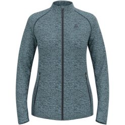 Bluza rozpinana damska ODLO Mid layer full zip TENCIA. Niebieskie bluzy damskie ODLO, l, bez wzorów, z materiału, bez kaptura. Za 449.99 zł.