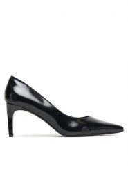 Calvin Klein Szpilki Ess Stiletto 70 Shiny Lth HW0HW02828 Czarny. Czarne szpilki damskie Calvin Klein, bez wzorów, ze skóry, bez obcasa, na szpilce, bez zapięcia. Za 589.99 zł.