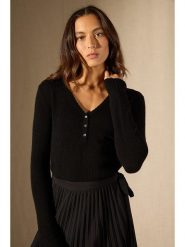 Perfect Cashmere Kaszmirowy sweter "Selene" w kolorze czarnym rozmiar: L. Czarne swetry klasyczne damskie Perfect Cashmere, l, z kaszmiru, bez kołnierzyka. Za 300.78 zł.
