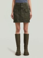 G-Star Spódnica dżinsowa w kolorze khaki rozmiar: W24. Brązowe spódnice damskie G-Star, na co dzień, bez wzorów, retro, mini. Za 149.31 zł.