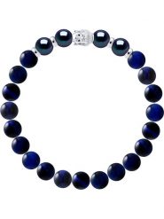 Pearline Bransoletka "Buddah" z perłami rozmiar: 19 cm. Niebieskie bransoletki damskie Pearline, srebrne. Za 217.99 zł.